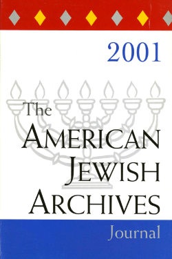 The American Jewish Archives Journal