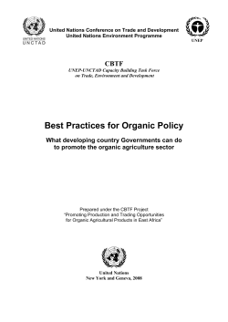 Best Practices for Organic Policy