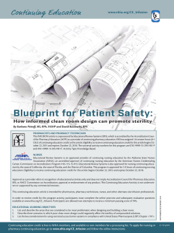 Blueprint for Patient Safety - National Home Infusion Association