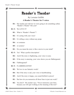 A Reader`s Theater for 5 voices