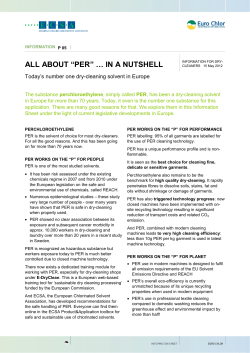 all about &ldquo;per&rdquo; &hellip; in a nutshell