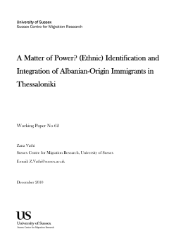 A Matter of Power? (Ethnic) Identification and