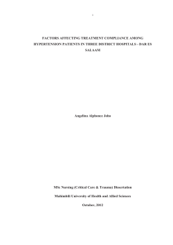 FACTORS AFFECTING TREATMENT