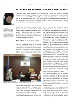 extrajudicial killings – a human rights crisis