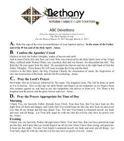 ABC Devotions - Bethany Lutheran Church