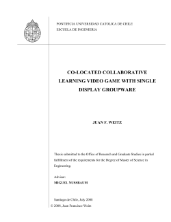 co-located collaborative learning video game with single display
