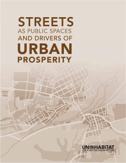 Chapter 1 - Streets as Public Spaces and Drivers of