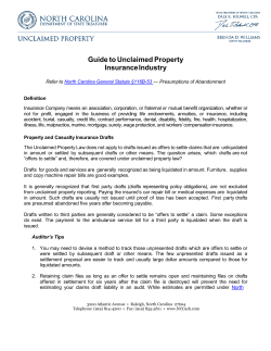 Guide to Unclaimed Property Insurance Industry