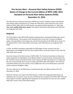 NFPA 1982 2013 Edition -TIA- Notice Final 12-21-2016