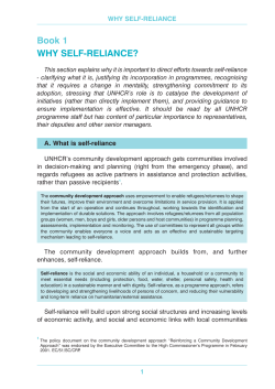 Book 1 WHY SELF-RELIANCE?