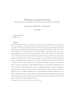 Financing a planned economy.