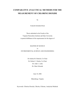 comparative analytical methods for the