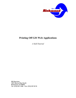 Printing Off GIS Web Applications