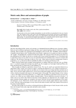 Metric ends, fibers and automorphisms of graphs
