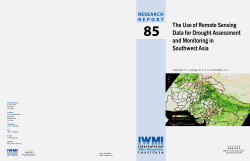 The Use of Remote Sensing Data for Drought Assessment and