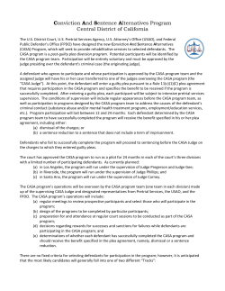 Conviction And Sentence Alternatives Program Central District of