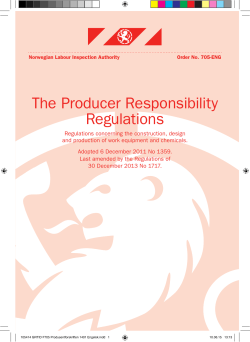 The Producer Responsibility Regulations