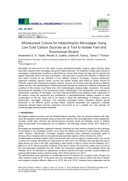 Miniaturized Culture for Heterotrophic Microalgae Using Low