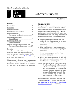 GIT-6 - Part-Year Residents