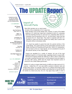 The UPDATE Report - Aviation Suppliers Association