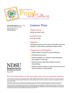 Lesson Plan - NDSU Agriculture