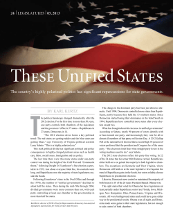 These Unified States - National Conference of State Legislatures
