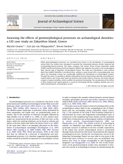 Assessing the effects of geomorphological processes on