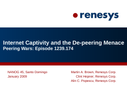 Internet Captivity and the De-peering Menace
