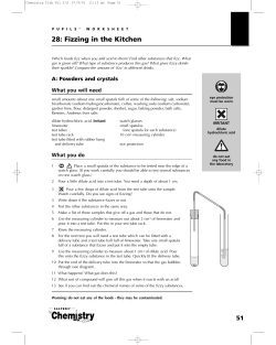 Activity  - School Science