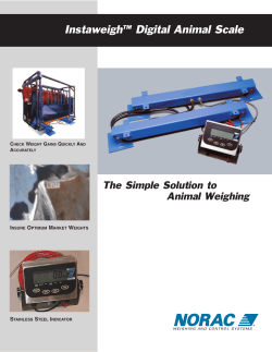 InstaweighTM Digital Animal Scale