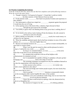 Level E Unit 4 Practice