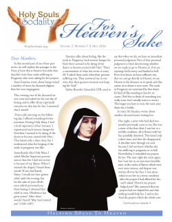 For Heaven`s Sake - Volume 7 | Number 5 | May 2016