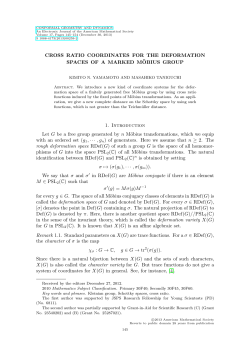 Cross ratio coordinates for the deformation spaces of a marked