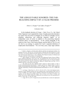 THE GRIGGS FABLE IGNORED: THE FAR
