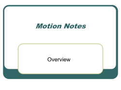 Motion Notes