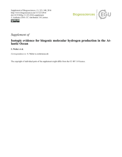 Supplement - Biogeosciences