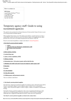 Temporary agency staff: Guide to using recruitment agencies