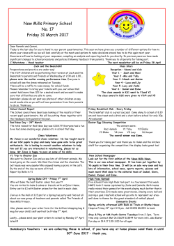 Issue No 17 2016-17 - New Mills Primary School