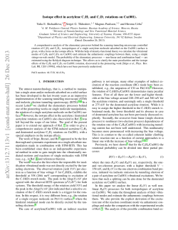 Isotope effect in acetylene C $ _2 $ H $ _2 $ and C $ _2 $ D $ _2