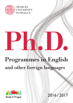 Ph.D. Programmes in English