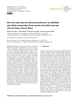 Diversity and mineral substrate preference in
