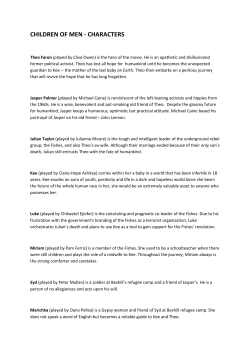 Children of Men Characters, Summary, Analysis