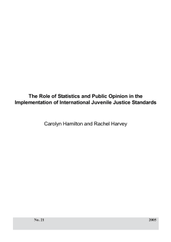 The Role of Statistics and Public Opinion in the