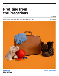 Profiting from the Precarious