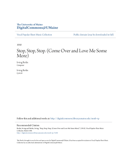 Stop, Stop, Stop. (Come Over and Love Me Some More)