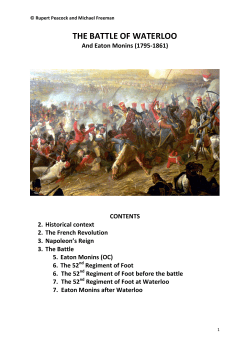 the battle of waterloo - The Online Book Company