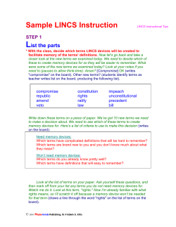 Sample LINCS Instruction