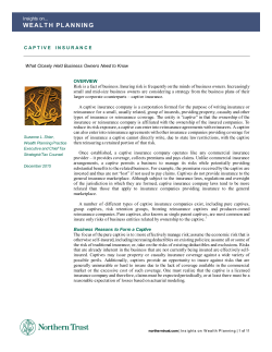Captive Insurance