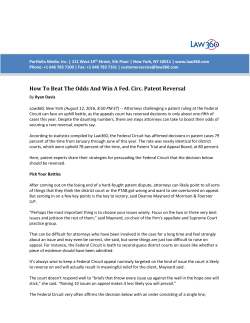 How To Beat The Odds And Win A Fed. Circ. Patent Reversal