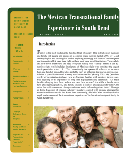 The Mexican Transnational Family Experience in South Bend
